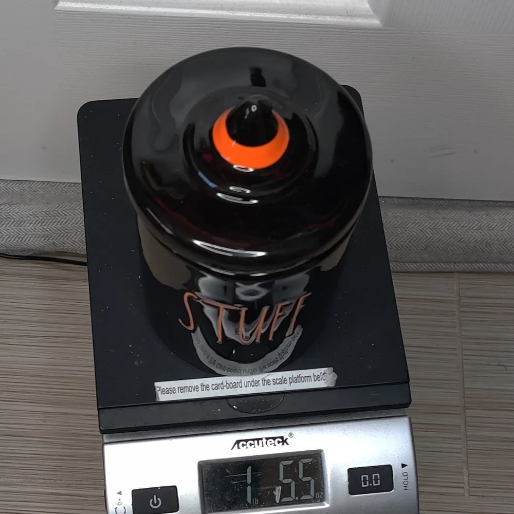 Rae Dunn‎ Black Witch Hat Stuff Halloween Jar Canister